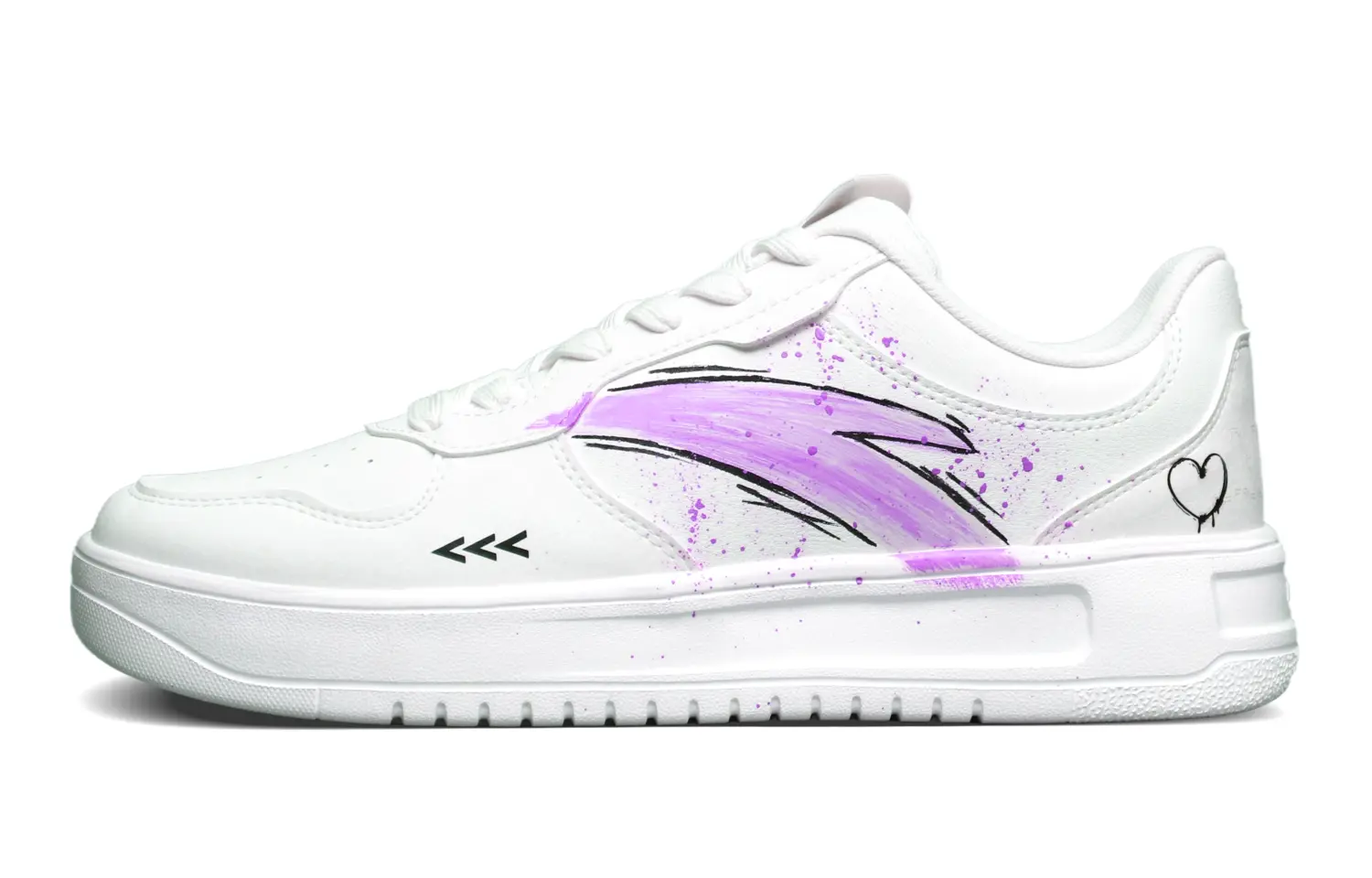 ANTA Низкие противоскользящие амортизирующие кроссовки для скейтбординга, мужские, белые, фиолетовые
ANTA Низкие противоскользящие амортизирующие кроссовки для скейтбординга, мужские, белые, фиолетовые