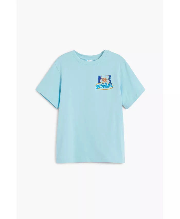 Мальчики Футболка с тропическим принтом Boys's Desigual, синий
Мальчики Футболка с тропическим принтом Boys's Desigual, синий