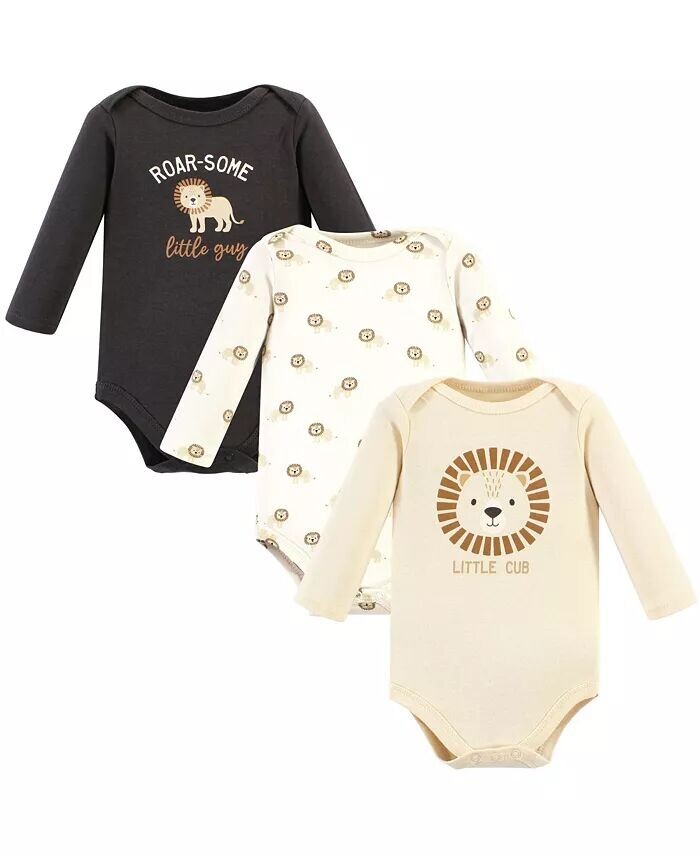 Хлопковые боди с длинными рукавами для маленьких мальчиков Hudson Baby, коричневый
Хлопковые боди с длинными рукавами для маленьких мальчиков Hudson Baby, коричневый