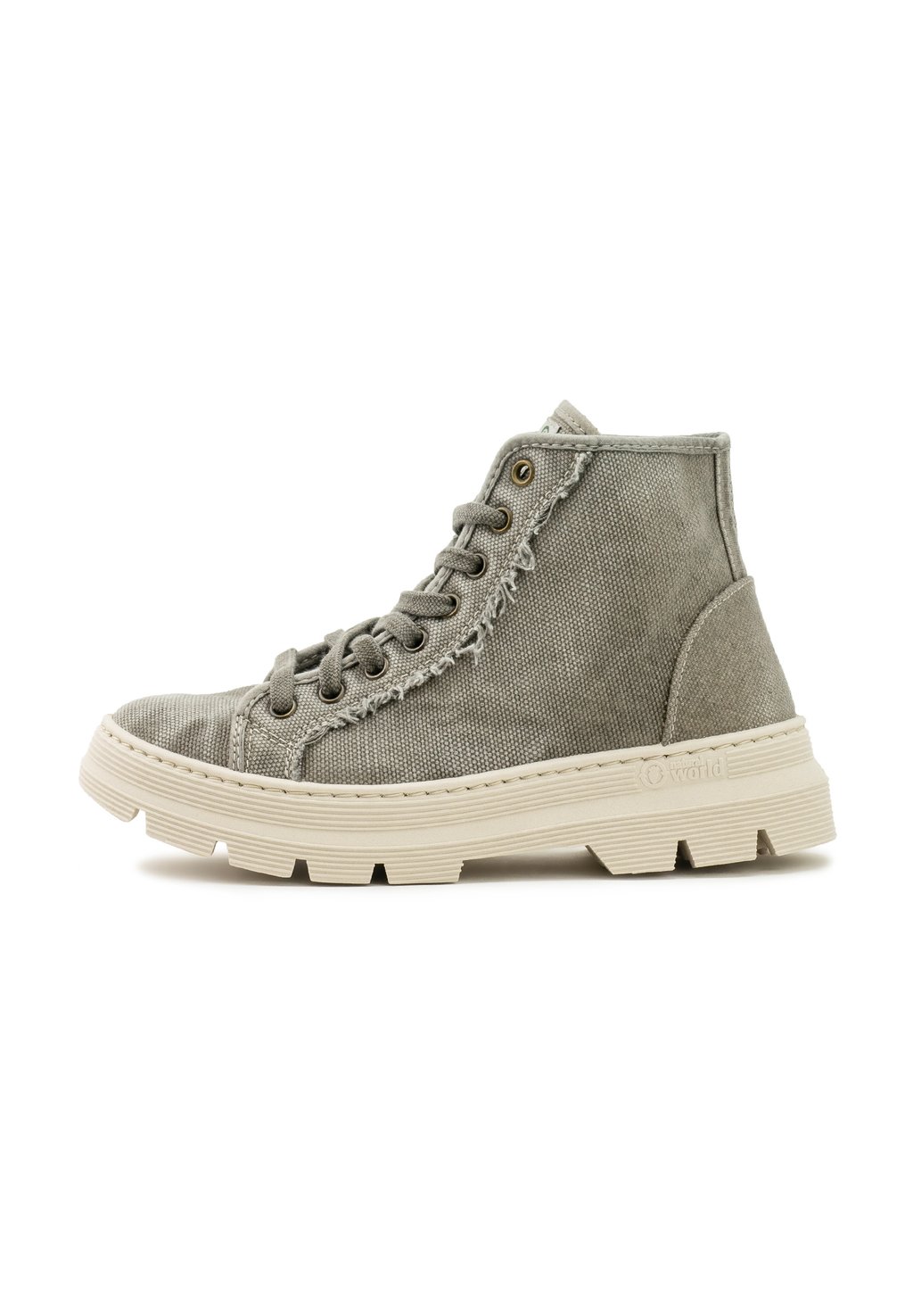 Ботильоны OLD IRIS - Platform ankle boots Natural World, светло-серый 
Ботильоны OLD IRIS - Platform ankle boots Natural World, светло-серый