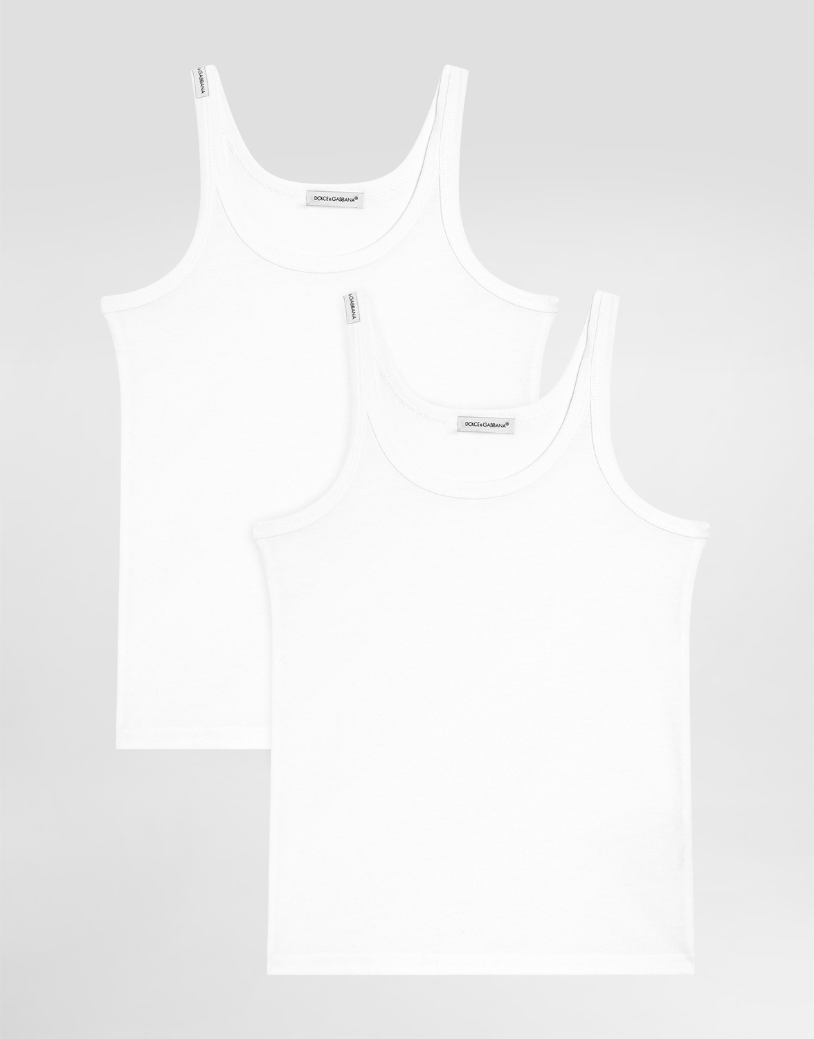 Комплект из двух футболок с коротким рукавом из джерси DOLCE & GABBANA, белый
Комплект из двух футболок с коротким рукавом из джерси DOLCE & GABBANA, белый