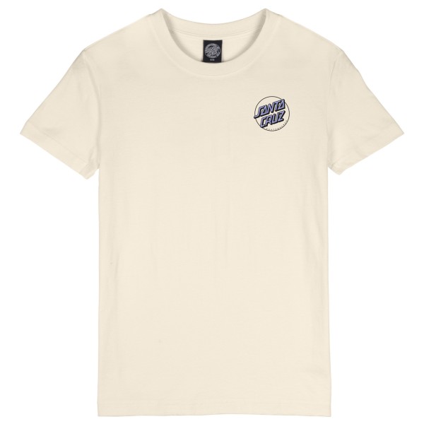 Женская футболка с частичным рисунком в горошек - футболка Santa Cruz, Chalk 
Женская футболка с частичным рисунком в горошек - футболка Santa Cruz, Chalk