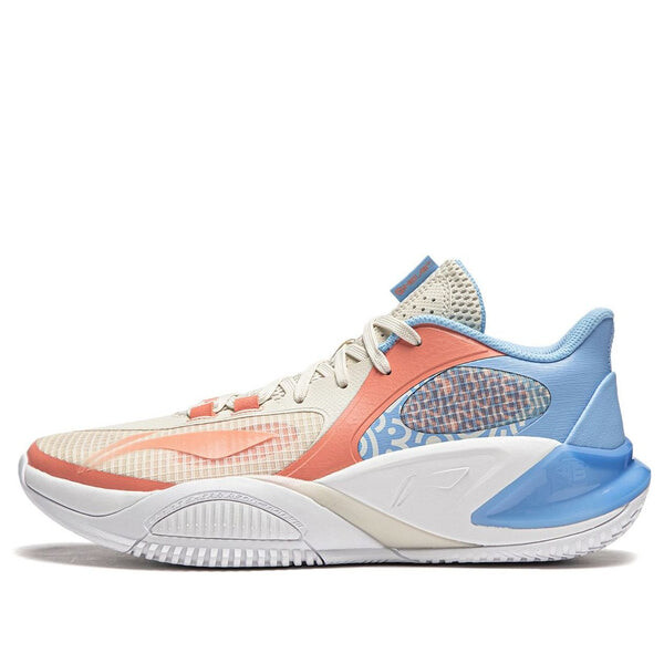 Кроссовки badfive storm 8 low 'white orange blue' Li-Ning, белый 
Кроссовки badfive storm 8 low 'white orange blue' Li-Ning, белый