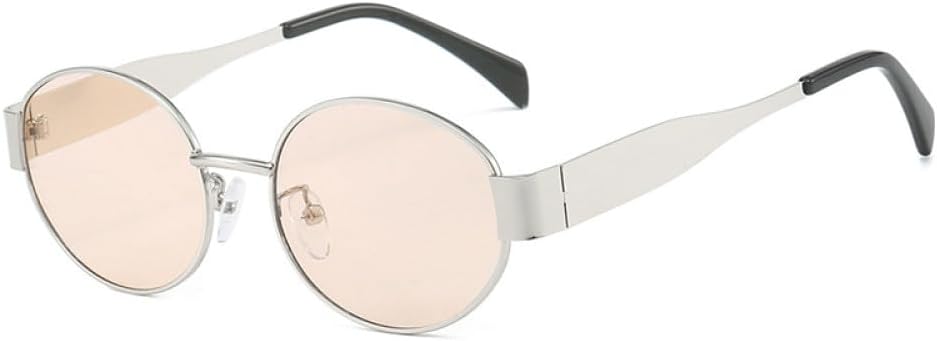 Овальные солнцезащитные очки для женщин, модные, в металлической оправе, с защитой от УФ-излучения UV400; модные солнцезащитные очки для мужчин с градиентным переходом цвета (золотисто-серый, один размер) LXLHWN, Silver Champagne
Овальные солнцезащитные очки для женщин, модные, в металлической оправе, с защитой от УФ-излучения UV400; модные солнцезащитные очки для мужчин с градиентным переходом цвета (золотисто-серый, один размер) LXLHWN, Silver Champagne