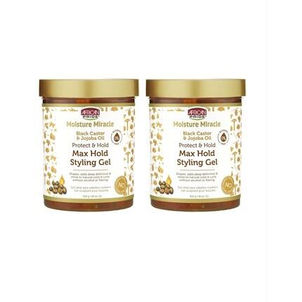 Гель для укладки волос Moisture Miracle Max Hold с черным касторовым маслом и маслом жожоба, 18 жидких унций African Pride
Гель для укладки волос Moisture Miracle Max Hold с черным касторовым маслом и маслом жожоба, 18 жидких унций African Pride