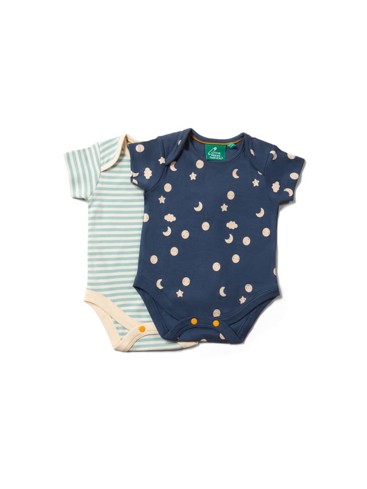 Little Green Radicals Комплект из двух органических детских боди синего цвета
Little Green Radicals Комплект из двух органических детских боди синего цвета