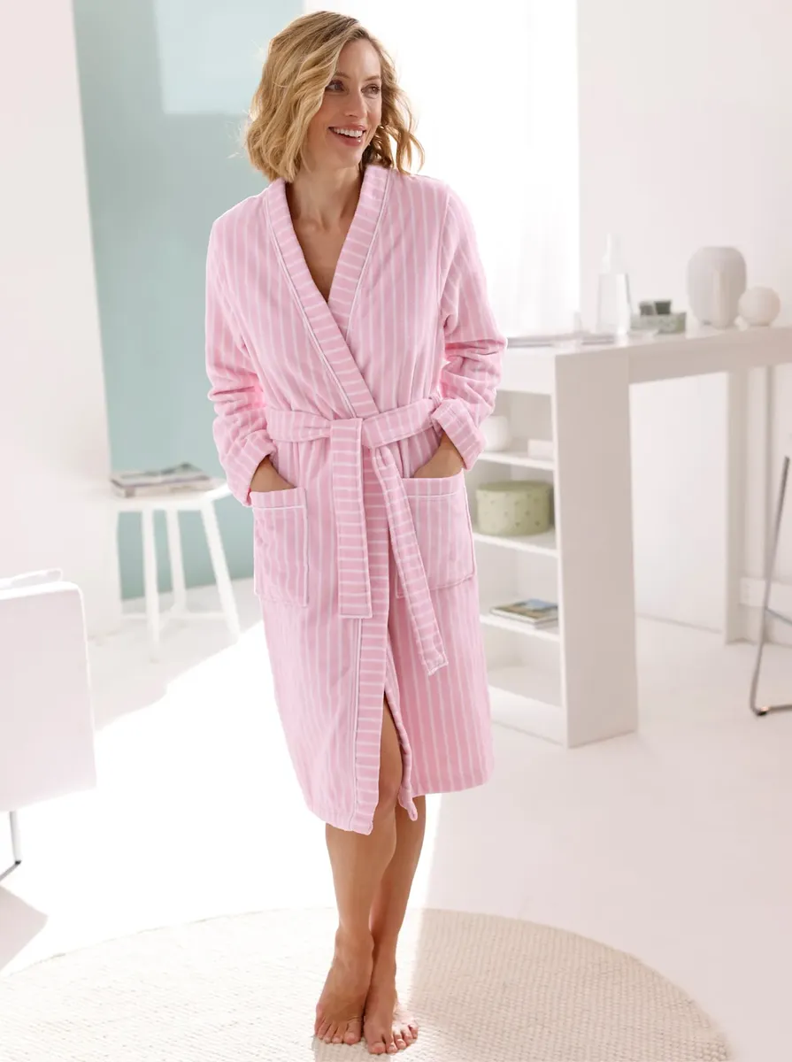 Feel Good женский халат, цвет Hellrosé-Weiß-Geringelt
Feel Good женский халат, цвет Hellrosé-Weiß-Geringelt