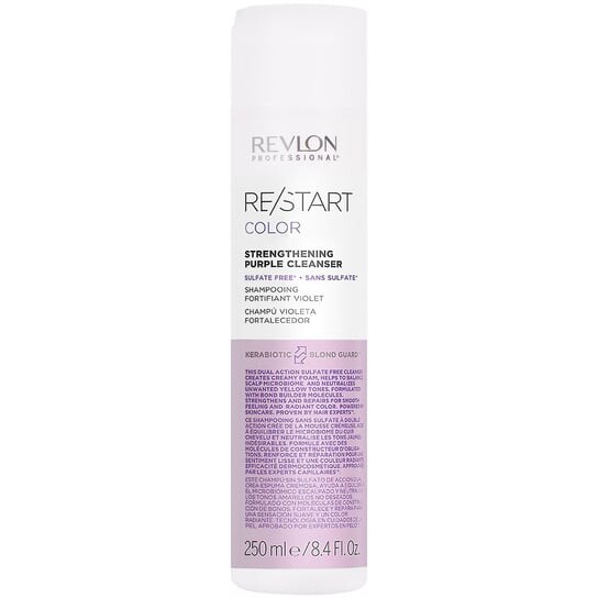 Шампунь с фиолетовым пигментом для ухода за светлыми волосами, 250мл Revlon, Restart Color Purple Shampoo
Шампунь с фиолетовым пигментом для ухода за светлыми волосами, 250мл Revlon, Restart Color Purple Shampoo