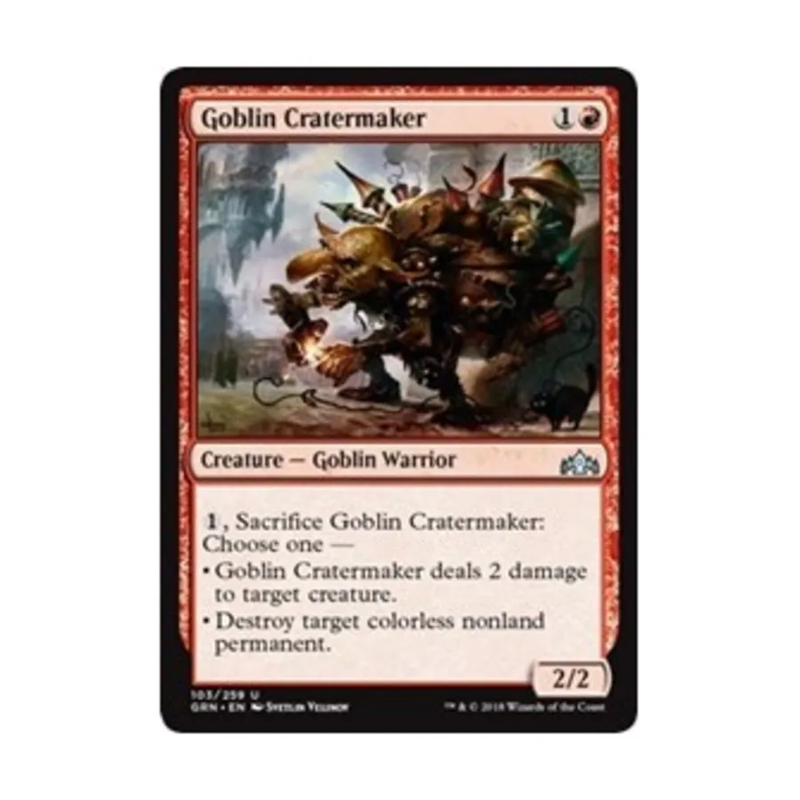 CCG Гоблин-создатель кратеров (U), MTG - Guilds of Ravnica
CCG Гоблин-создатель кратеров (U), MTG - Guilds of Ravnica