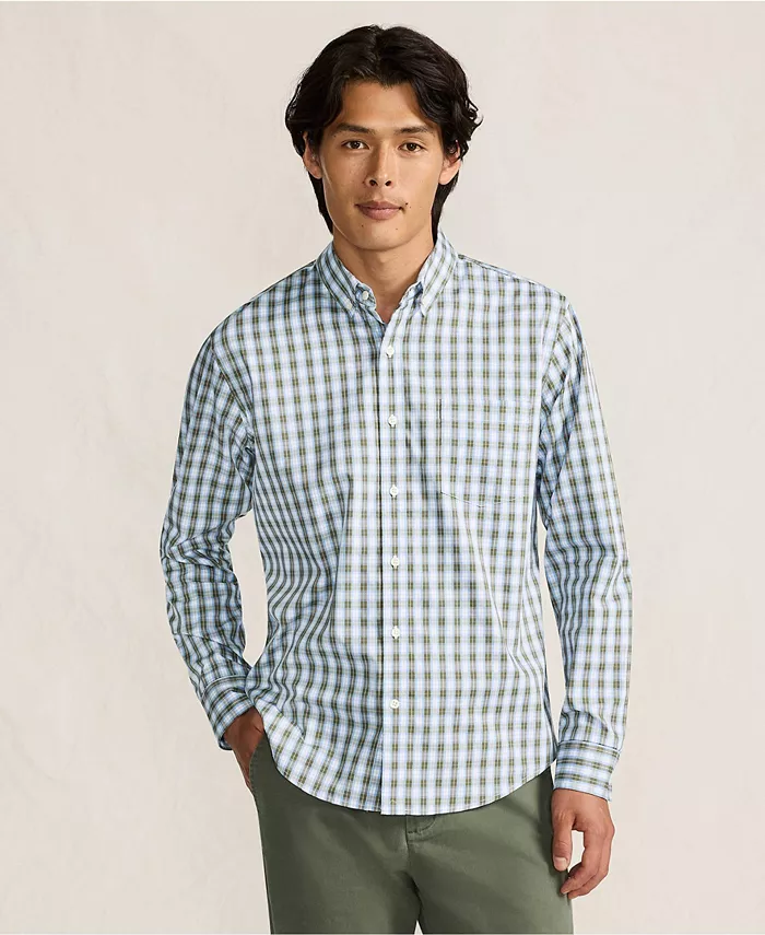 Мужская длинная рубашка с приталенным кроем Travel Kit Lands' End, зеленый
Мужская длинная рубашка с приталенным кроем Travel Kit Lands' End, зеленый