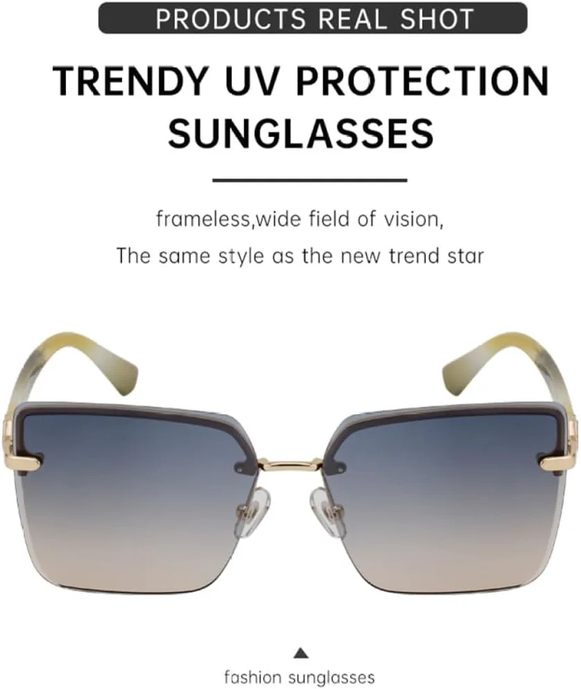 Мужские солнцезащитные очки большого размера без оправы, роскошные винтажные солнцезащитные очки без оправы для мужчин, защитные очки от УФ-излучения UV400 LVTFCO, 3
Мужские солнцезащитные очки большого размера без оправы, роскошные винтажные солнцезащитные очки без оправы для мужчин, защитные очки от УФ-излучения UV400 LVTFCO, 3