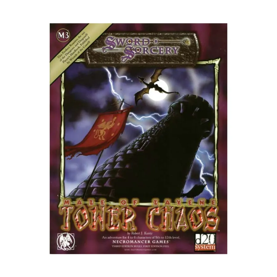 Модуль Maze of Zayene #3 - Tower Chaos, d20 Fantasy Adventures (Necromancer Games)
Модуль Maze of Zayene #3 - Tower Chaos, d20 Fantasy Adventures (Necromancer Games)