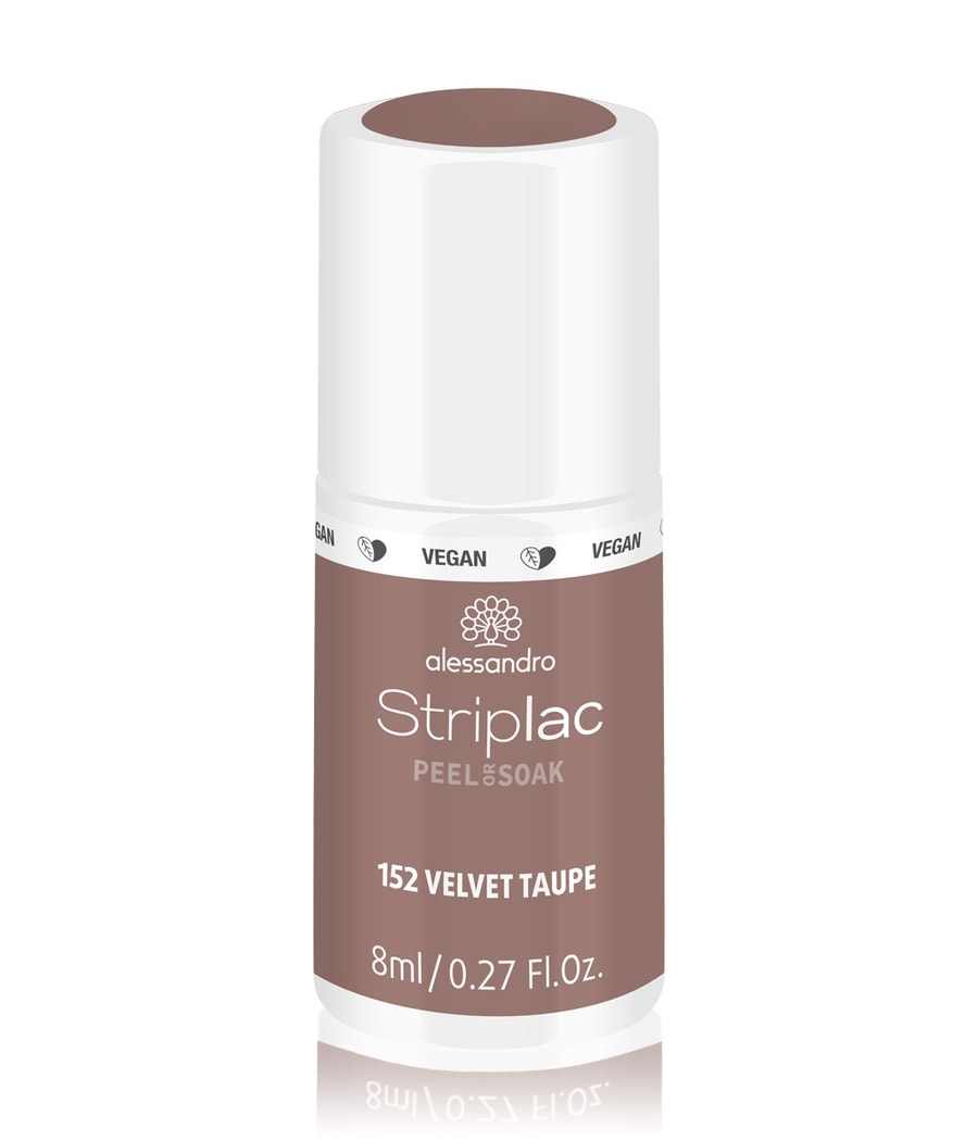 Лак для ногтей Alessandro Striplac Peel or Soak, Nr. 152 - Velvet Taube, 8 ml
Лак для ногтей Alessandro Striplac Peel or Soak, Nr. 152 - Velvet Taube, 8 ml