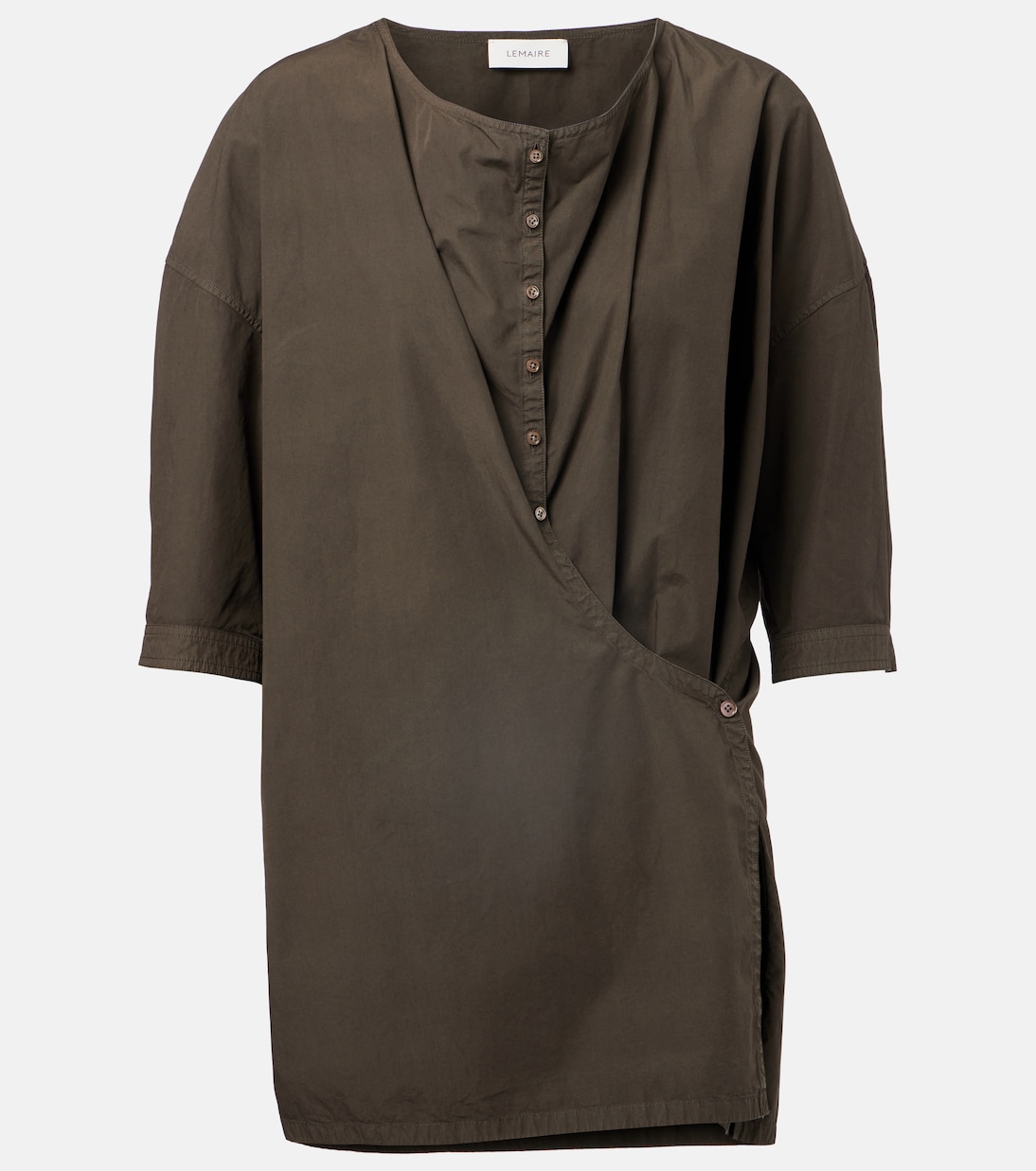 Хлопковый топ Lemaire, темно-коричневый 
Хлопковый топ Lemaire, темно-коричневый