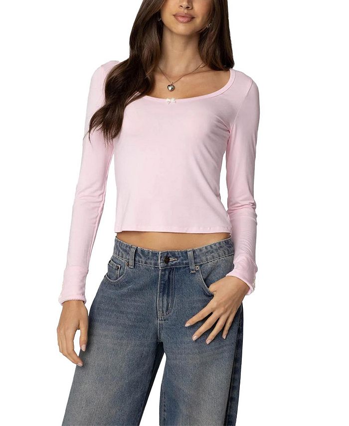 Топ с бантом Лоло Edikted, розовый
Топ с бантом Лоло Edikted, розовый