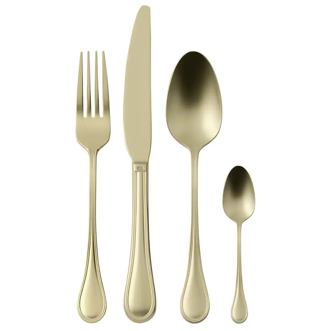 Моноблок Royal Antique Gold Sambonet, набор столовых приборов из 24 предметов, золотой
Моноблок Royal Antique Gold Sambonet, набор столовых приборов из 24 предметов, золотой