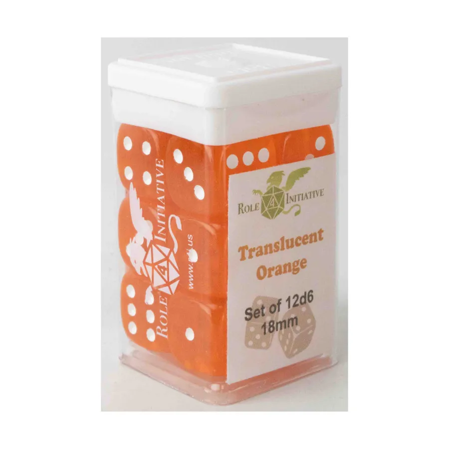 d6 18 мм полупрозрачный оранжевый с белым (12), Game Dice - Translucent (Role 4 Initiative)
d6 18 мм полупрозрачный оранжевый с белым (12), Game Dice - Translucent (Role 4 Initiative)