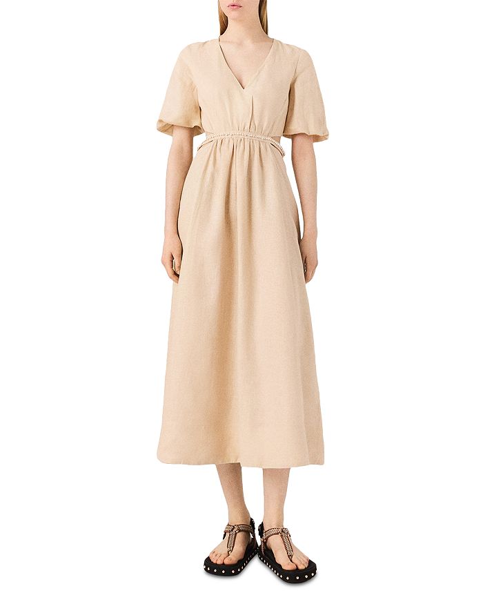 Льняное макси-платье Maje, коричневый/бежевый
Льняное макси-платье Maje, коричневый/бежевый