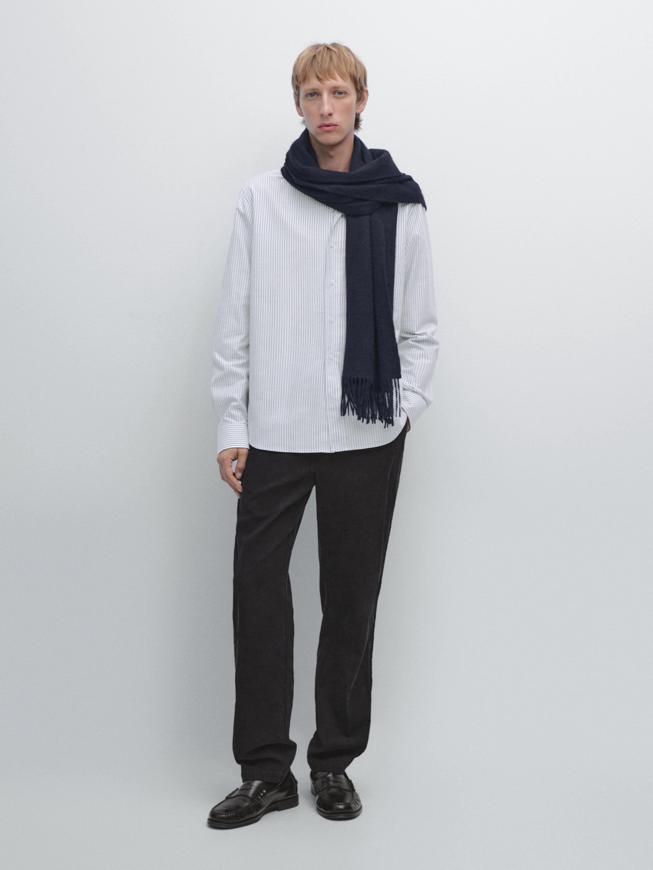 Рубашка в полоску классического кроя Massimo Dutti, темно-синий
Рубашка в полоску классического кроя Massimo Dutti, темно-синий