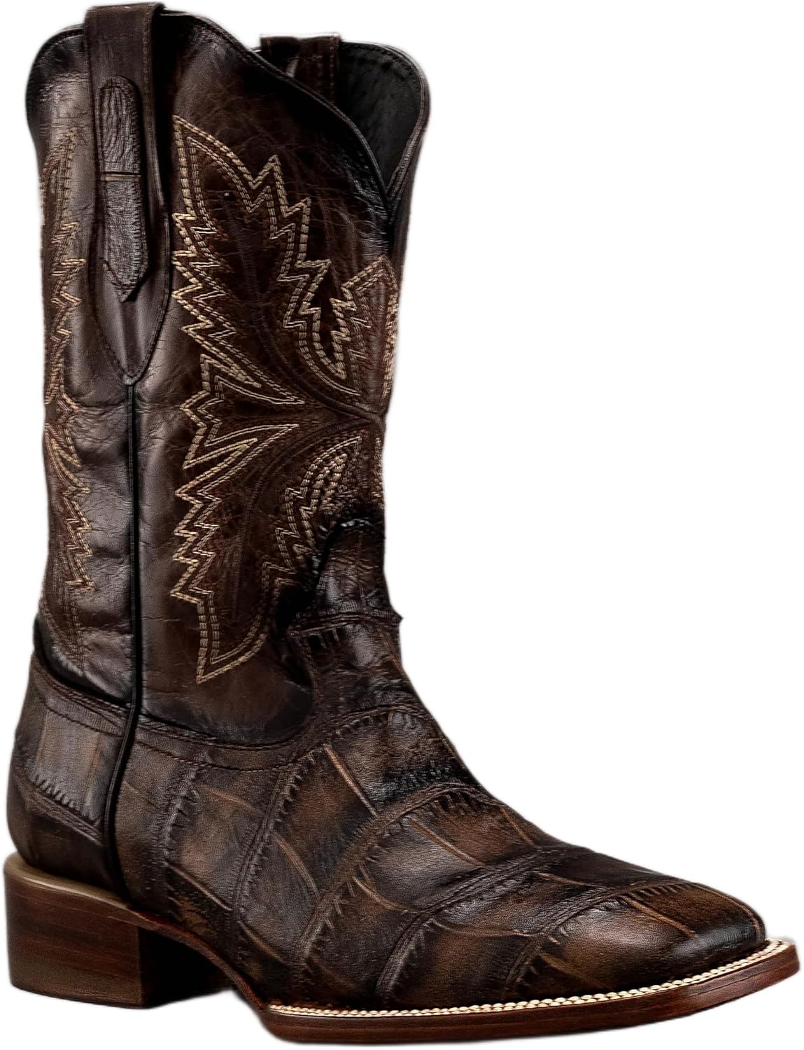 Мужские ковбойские ботинки из натуральной кожи с экзотическим принтом каимана и аллигатора, квадратный носок - светло-коричневые Generic
Мужские ковбойские ботинки из натуральной кожи с экзотическим принтом каимана и аллигатора, квадратный носок - светло-коричневые Generic