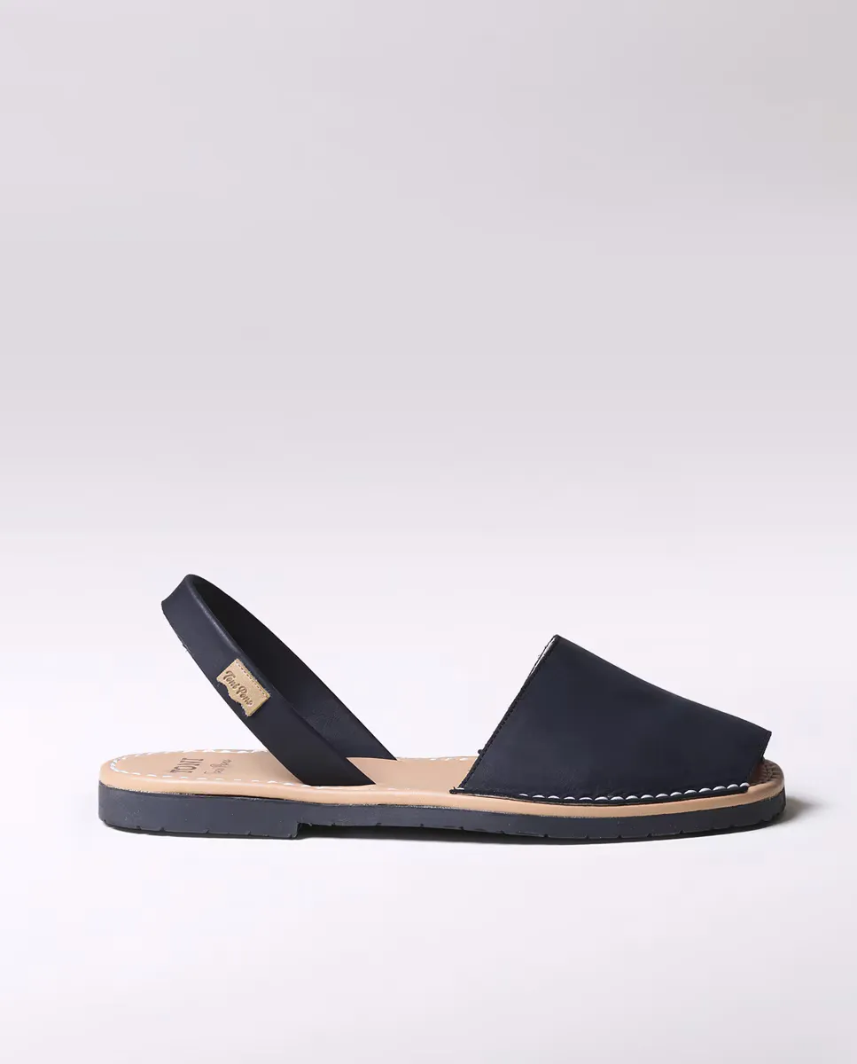 Мужские кожаные сандалии Menorquina нейтральных тонов Toni Pons, черный 
Мужские кожаные сандалии Menorquina нейтральных тонов Toni Pons, черный