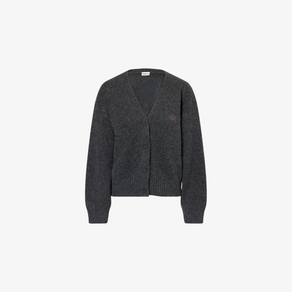 Кардиган The Couture Club Emblem с V-образным вырезом, черный
Кардиган The Couture Club Emblem с V-образным вырезом, черный