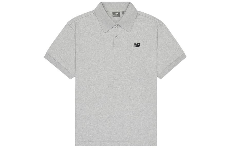 Рубашка поло мужская серая New Balance, серый 
Рубашка поло мужская серая New Balance, серый