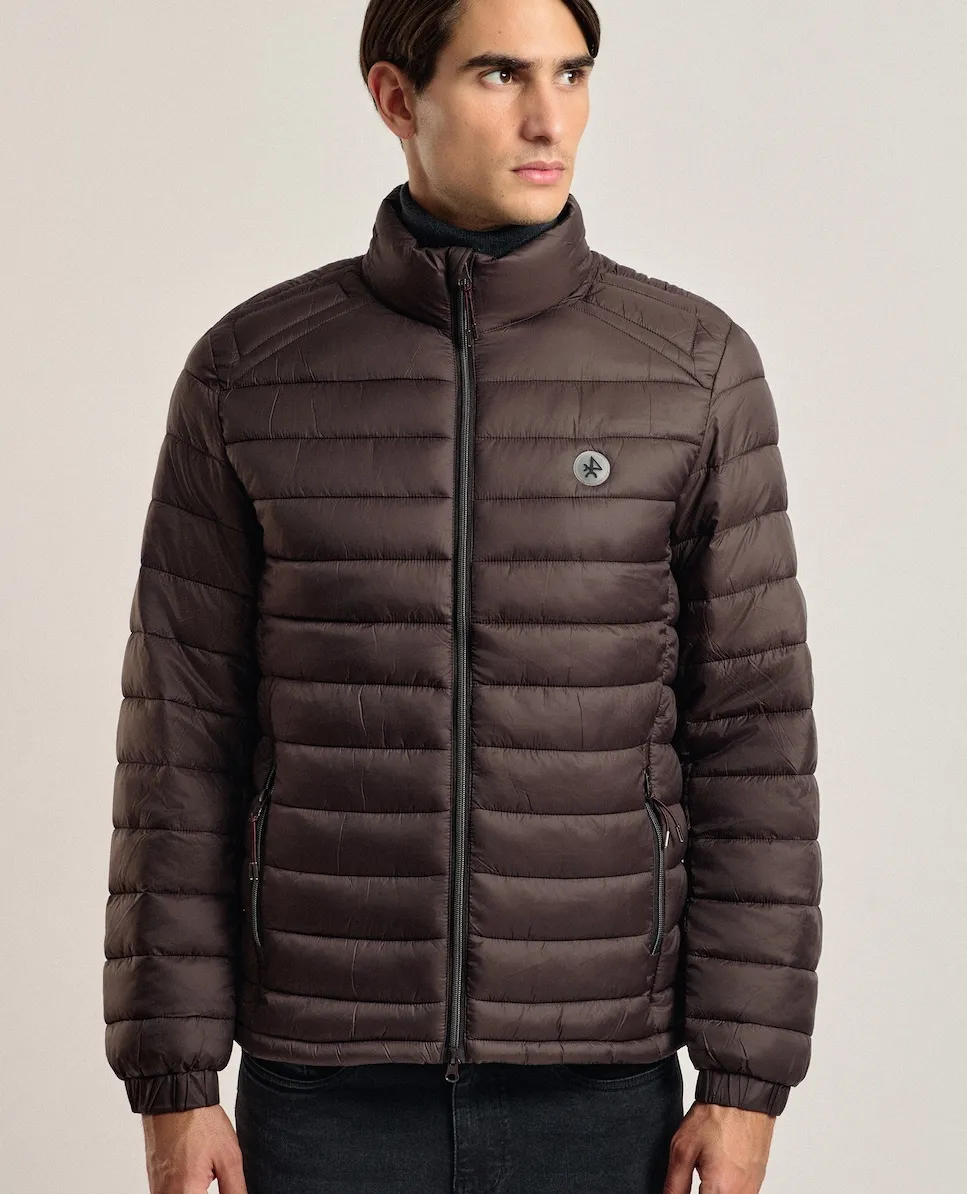 Мужской стеганый пуховик на молнии Valecuatro, коричневый
Мужской стеганый пуховик на молнии Valecuatro, коричневый
