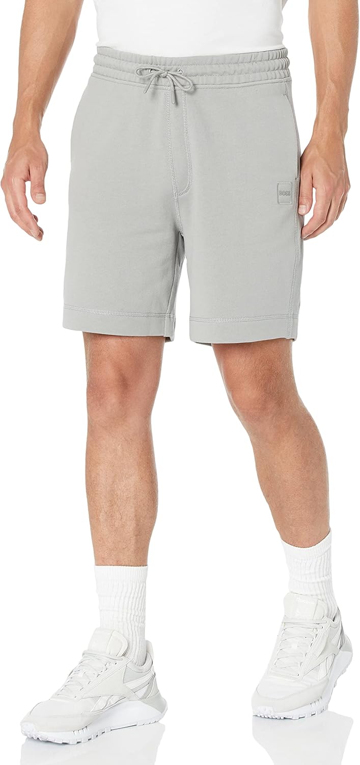 BOSS Мужские шорты French Terry с нашивкой-логотипом, Shark Grey
BOSS Мужские шорты French Terry с нашивкой-логотипом, Shark Grey