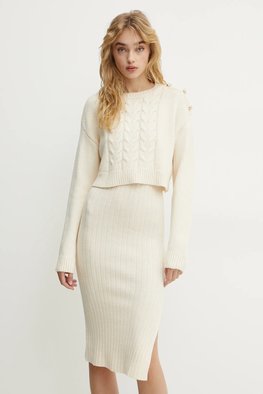 Платье и свитер Morgan, бежевый
Платье и свитер Morgan, бежевый