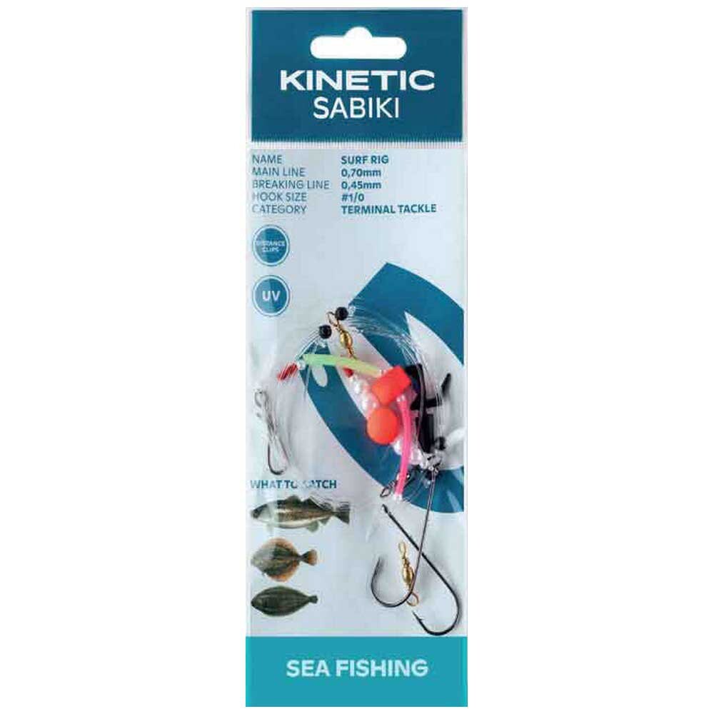 Оснастки Kinetic Sabiki Surf, прозрачный
Оснастки Kinetic Sabiki Surf, прозрачный