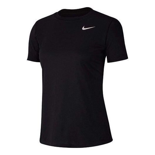 Футболка быстросохнущие боковые круглые вырезы свитера короткие рукава Nike, черный
Футболка быстросохнущие боковые круглые вырезы свитера короткие рукава Nike, черный
