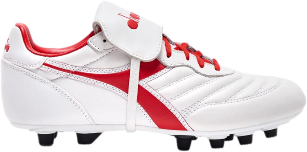 Футбольные бутсы Diadora Brasil OG LT T MDPU для мужчин - ультра-мягкая кожа, водоотталкивающая, подошва для твердого грунта, съемная стелька, белый/красный
Футбольные бутсы Diadora Brasil OG LT T MDPU для мужчин - ультра-мягкая кожа, водоотталкивающая, подошва для твердого грунта, съемная стелька, белый/красный