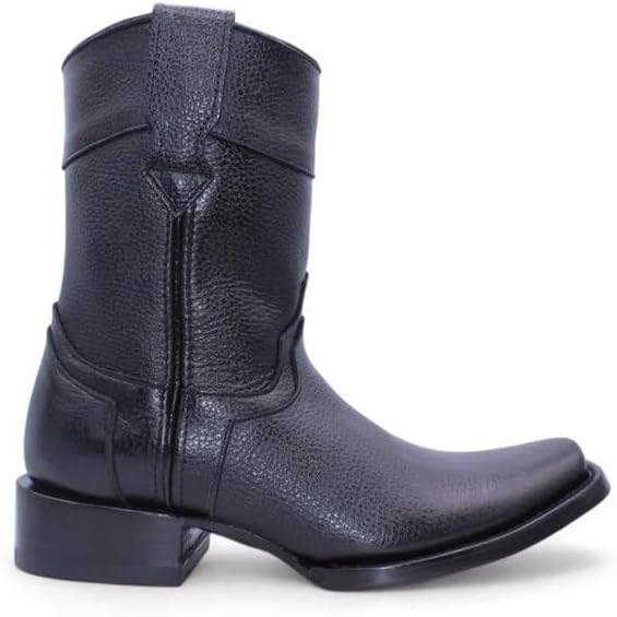 Мужские черные короткие сапоги из натуральной кожи до середины голени с западным ковбойским стилем, боковой молнией, квадратным носком, Дубай Generic
Мужские черные короткие сапоги из натуральной кожи до середины голени с западным ковбойским стилем, боковой молнией, квадратным носком, Дубай Generic