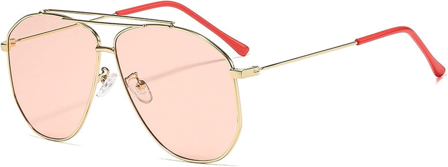 Willochra Модные солнцезащитные очки-пилот большого размера для женщин, золотистые квадратные линзы цвета шампанского, металлическая оправа. Женские солнцезащитные очки, C4
Willochra Модные солнцезащитные очки-пилот большого размера для женщин, золотистые квадратные линзы цвета шампанского, металлическая оправа. Женские солнцезащитные очки, C4