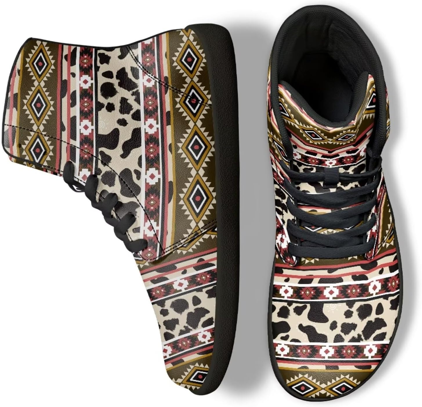 Кроссовки Binienty High Top Barefoot для женщин и мужчин, модные с нулевым перепадом, водонепроницаемые походные ботинки из ПУ-кожи, Tribal Cow Print
Кроссовки Binienty High Top Barefoot для женщин и мужчин, модные с нулевым перепадом, водонепроницаемые походные ботинки из ПУ-кожи, Tribal Cow Print