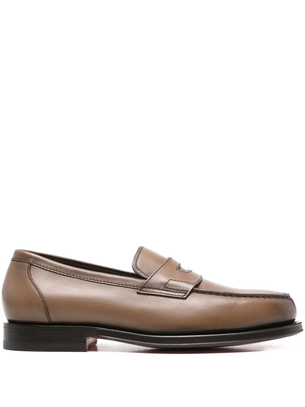 Лоферы с монетным слотом Santoni, коричневый
Лоферы с монетным слотом Santoni, коричневый