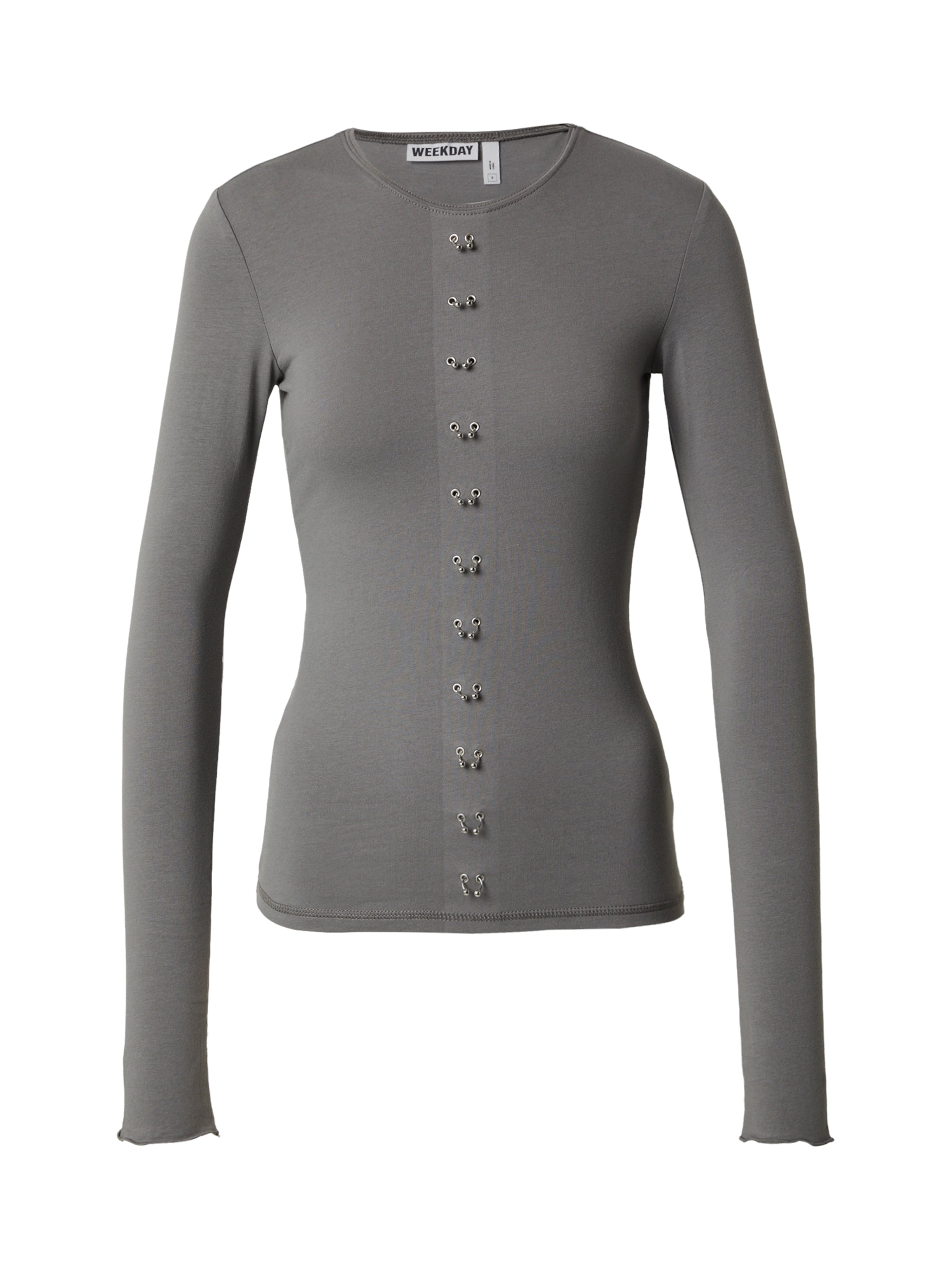 WEEKDAY Лонгслив 'Louise' в сером цвете
WEEKDAY Лонгслив 'Louise' в сером цвете