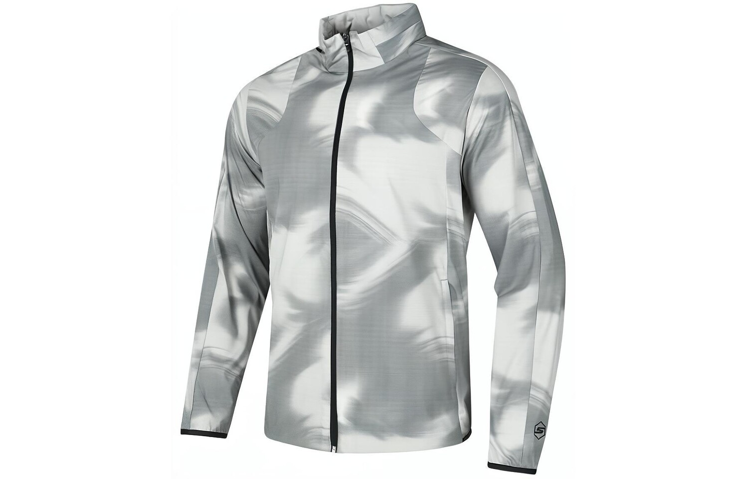 GODRI Куртка мужская серый и белый чернила полная печать/03Z3 Skechers, Черный, GODRI Куртка мужская серый и белый чернила полная печать/03Z3 Skechers