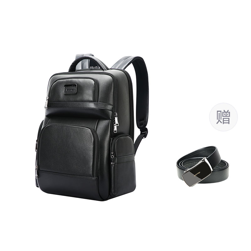 BOPAI Кожаный рюкзак с тканевой подкладкой мужской черный
BOPAI Кожаный рюкзак с тканевой подкладкой мужской черный