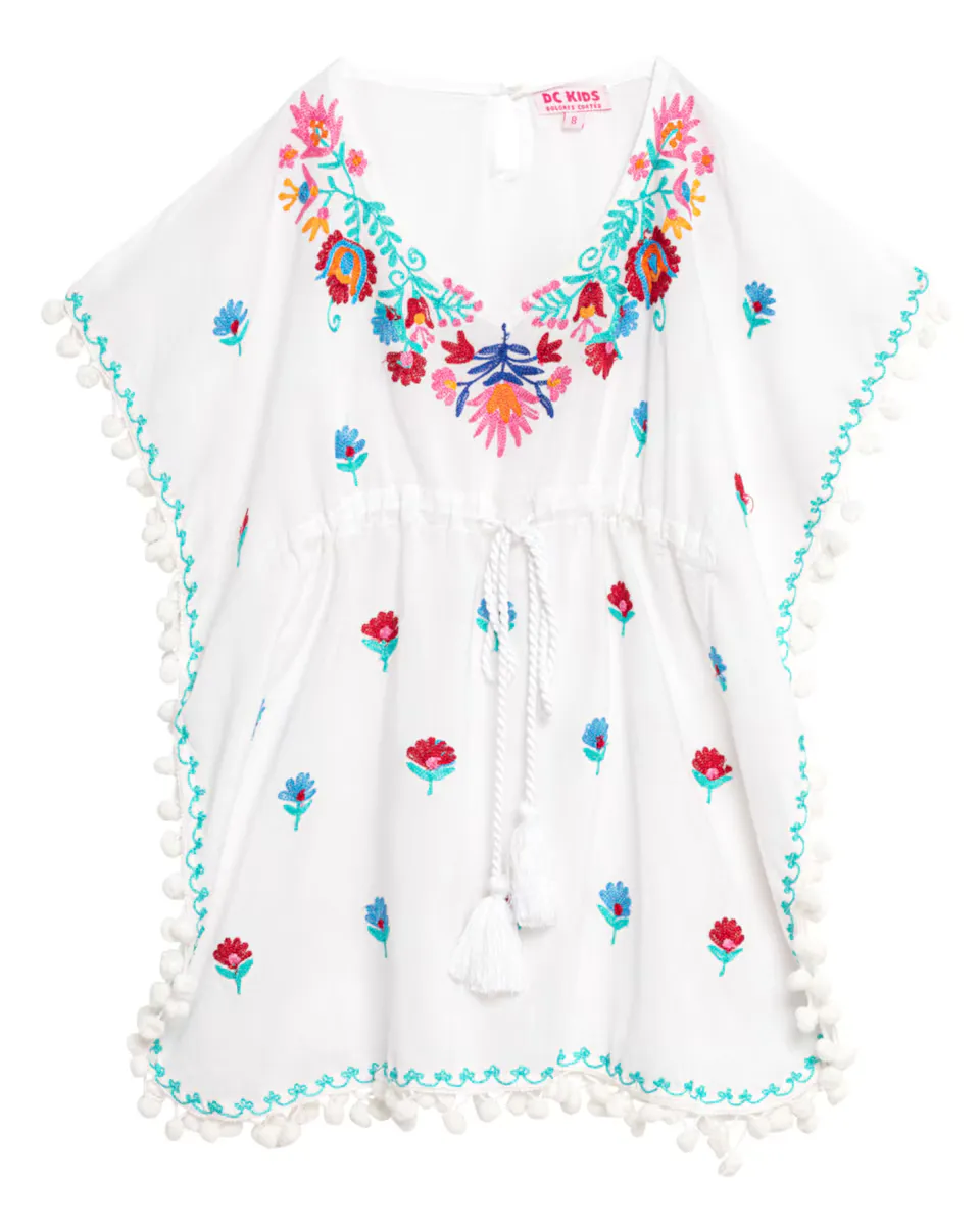 Короткое детское платье с вышивкой и завязкой на талии DOLORES CORTÉS, белый
Короткое детское платье с вышивкой и завязкой на талии DOLORES CORTÉS, белый