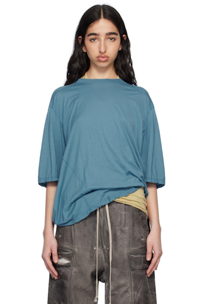 Футболка с изображением голливудского моржа синего цвета Rick Owens DRKSHDW
Футболка с изображением голливудского моржа синего цвета Rick Owens DRKSHDW