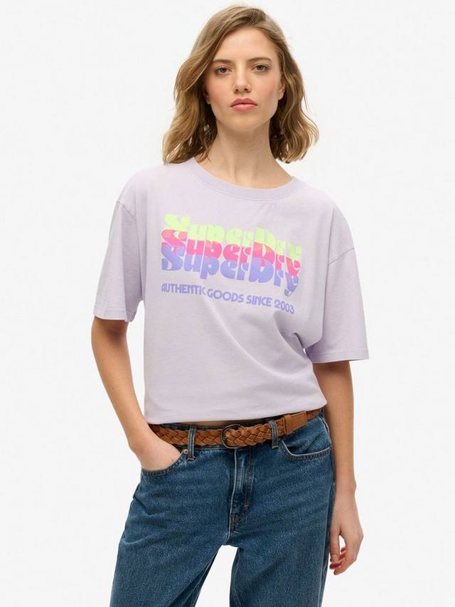 Неоновый радужный оверсайз футболка Superdry, Soft Purple
Неоновый радужный оверсайз футболка Superdry, Soft Purple