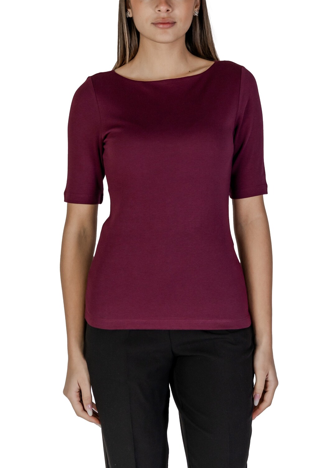 Футболка женская Street One из хлопка и модала, бордовый
Футболка женская Street One из хлопка и модала, бордовый