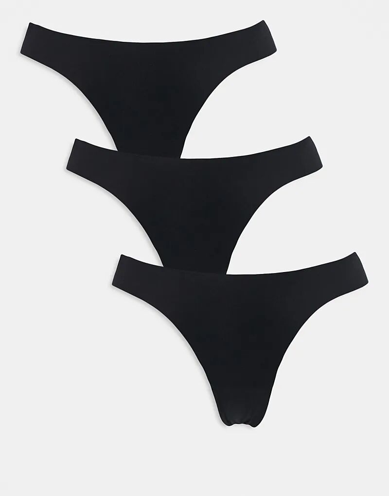 3 Пары бразильских трусиков с кружевной отделкой в черном цвете
3 Пары бразильских трусиков с кружевной отделкой в черном цвете