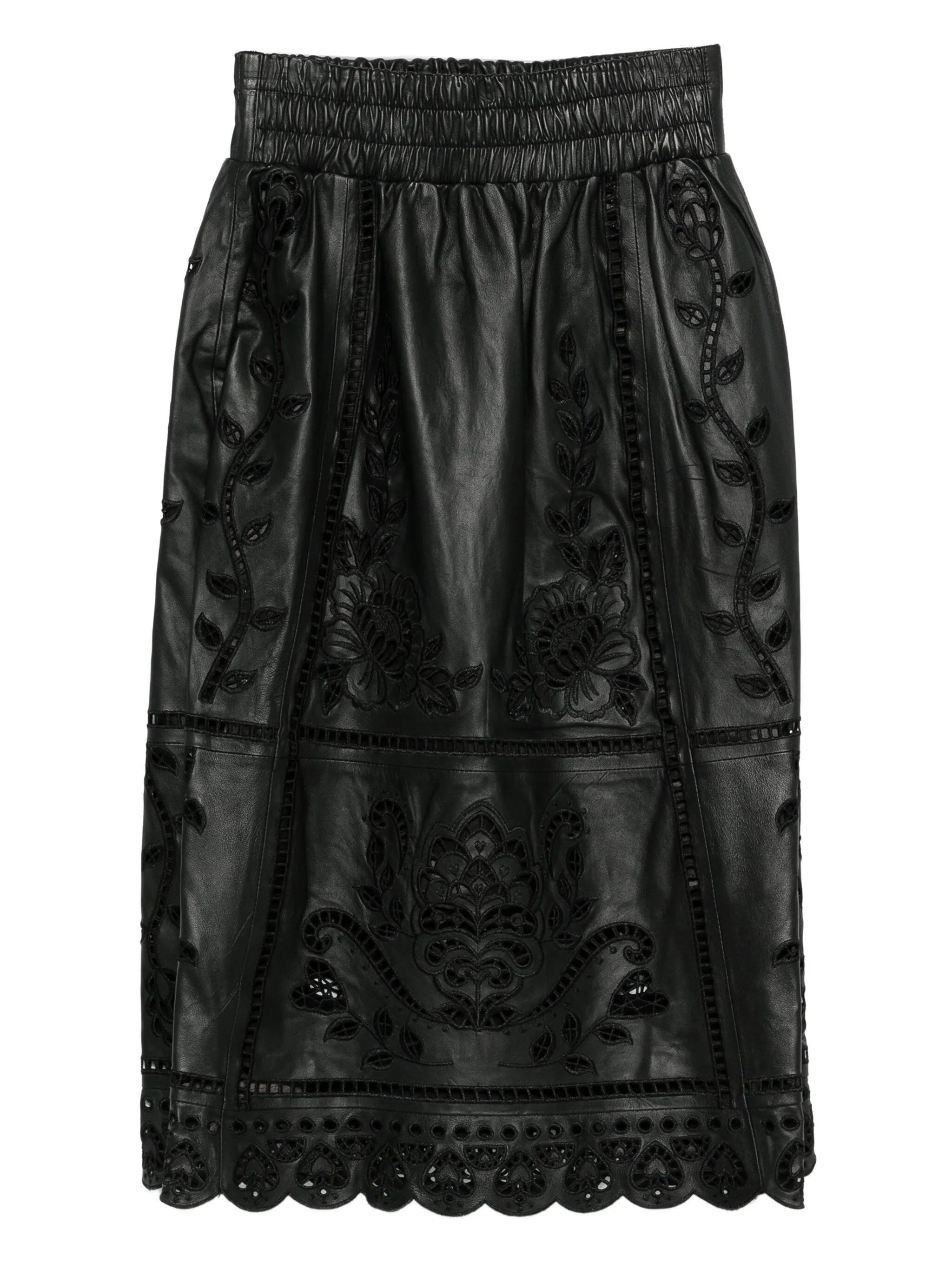 Юбка с цветочной вышивкой и фестонами Farm Rio, черный
Юбка с цветочной вышивкой и фестонами Farm Rio, черный