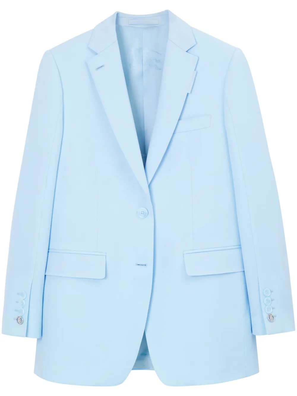 Шерстяной однобортный блейзер BURBERRY, синий
Шерстяной однобортный блейзер BURBERRY, синий