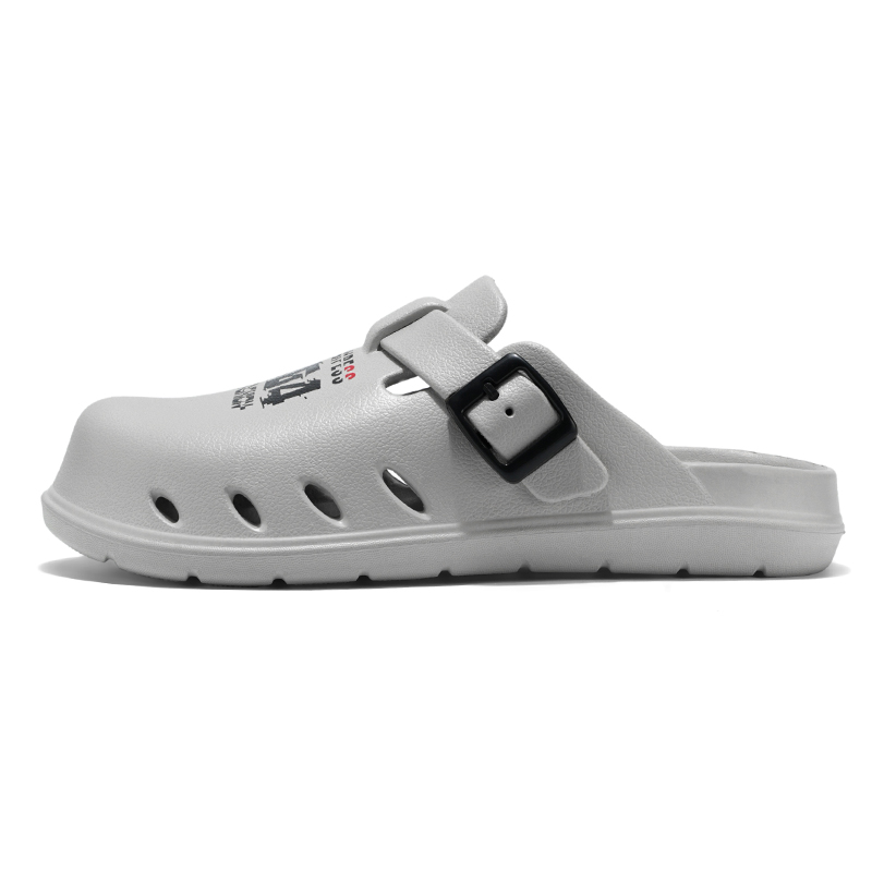 Bull Thunder Мужские серые противоскользящие тапочки с закрытым носком, устойчивые к запахам, цвет Gray 
Bull Thunder Мужские серые противоскользящие тапочки с закрытым носком, устойчивые к запахам, цвет Gray