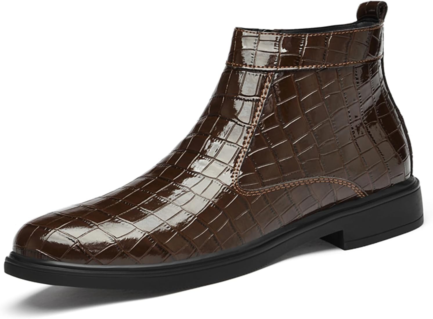 Мужские ботинки челси, классические черные и коричневые, средней высоты, кожаные, без шнурков, модные, до щиколотки, с боковой молнией, повседневные, для мужчин Abborora
Мужские ботинки челси, классические черные и коричневые, средней высоты, кожаные, без шнурков, модные, до щиколотки, с боковой молнией, повседневные, для мужчин Abborora