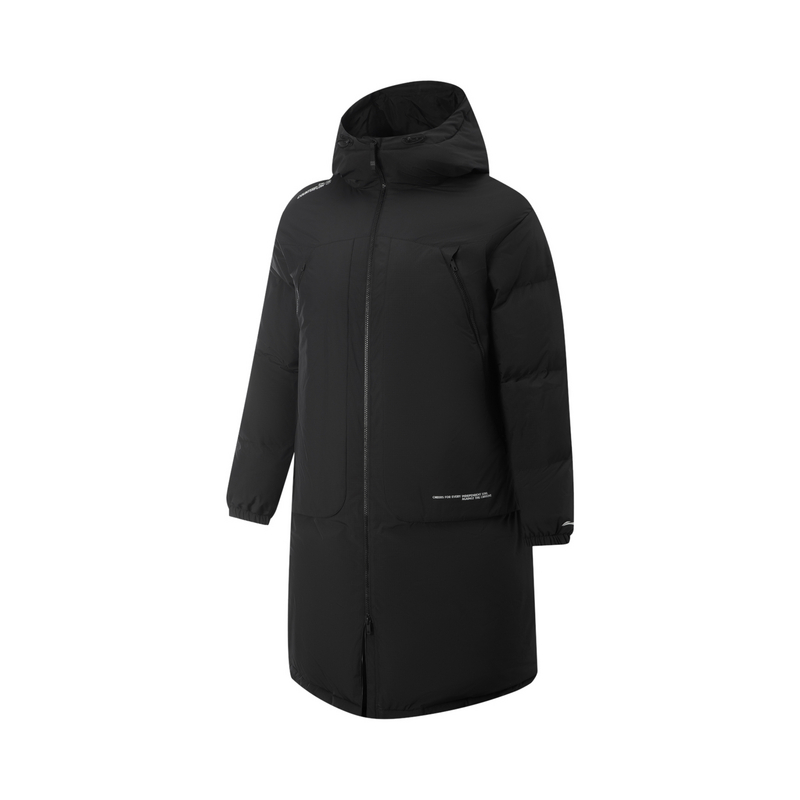 LINING Мужская уличная пуховая куртка с трассирующими вставками, Black 
LINING Мужская уличная пуховая куртка с трассирующими вставками, Black